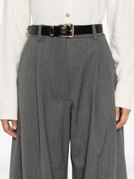 Pantaloni casual The Latest Wide leg Pants MEDIUM GREY Femei (BM 18793180) 5