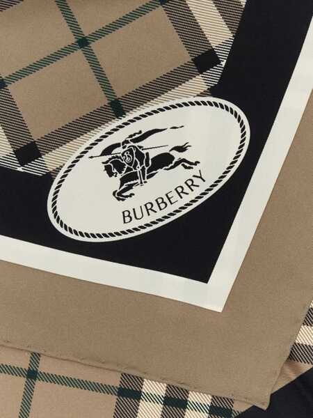 Esarfe Burberry Silk Scarf LINDEN BROWN Barbati (BM 18793201) 2