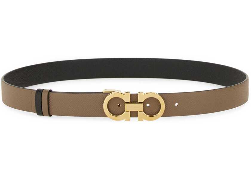 Curele Ferragamo Reversible Hooks Belt BROWN Femei (BM 18793276) 1