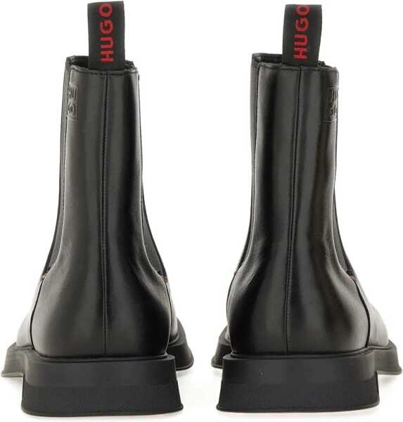Ghete Hugo Boss Leather Chelsea Boot BLACK Barbati (BM 18793279) 3