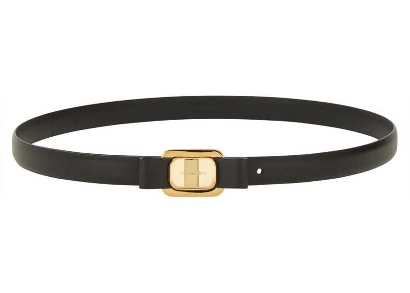 Curele Ferragamo Fixed Belt New Vara Plate BLACK Femei (BM 18793285) 1
