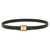 Ferragamo Fixed Belt "New Vara Plate" BLACK