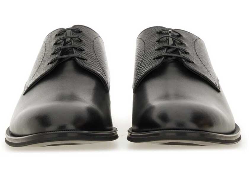 Mocasini Hugo Boss Leather Derby Loafer BLACK Barbati (BM 18793315) 4