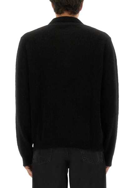 Tricouri Polo SUNFLOWER Wool Sweater With Polo Collar BLACK Barbati (BM 18793354) 3