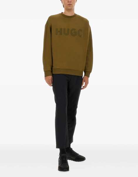 Bluze de trening Hugo Boss Oversized Jersey With Logo MILITARY GREEN Barbati (BM 18793363) 2