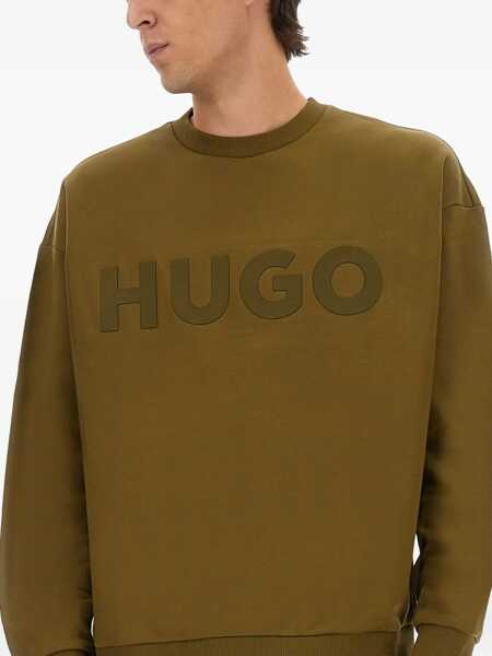 Bluze de trening Hugo Boss Oversized Jersey With Logo MILITARY GREEN Barbati (BM 18793363) 4