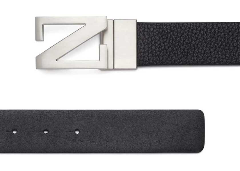 Curele ZEGNA Reversible Belt With Monogram Z Buckle BLACK Barbati (BM 18793366) 2