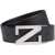 ZEGNA Reversible Belt With Monogram "Z" Buckle BLACK