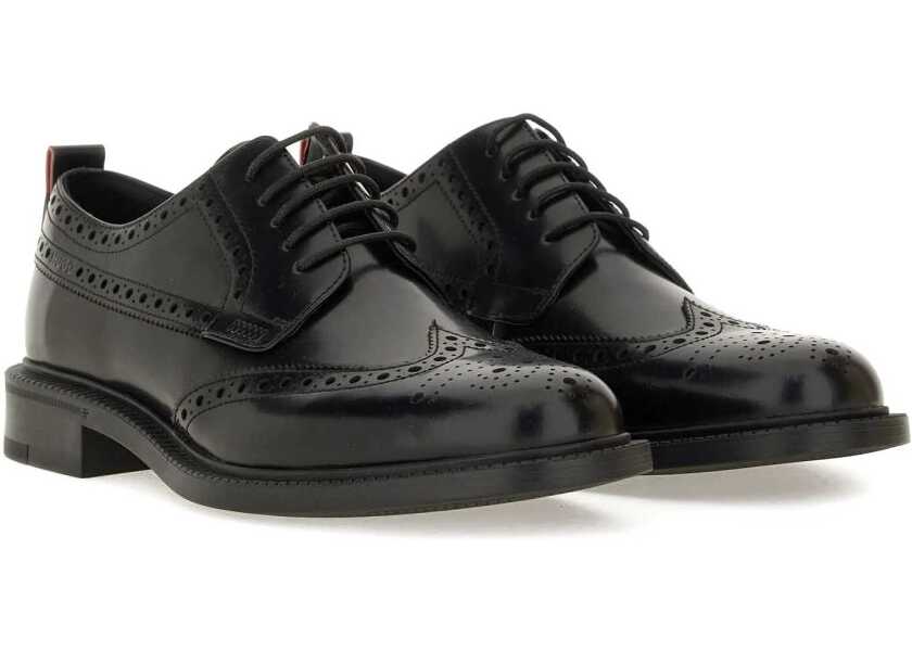 Mocasini Hugo Boss Leather Derby Loafer BLACK Barbati (BM 18793369) 2