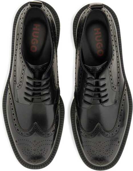 Mocasini Hugo Boss Leather Derby Loafer BLACK Barbati (BM 18793369) 4