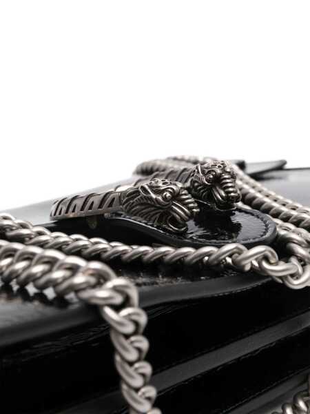 Genti de mana Gucci Gucci Dionysus Leather Crossbody Bag Black Femei (BM 18793371) 4