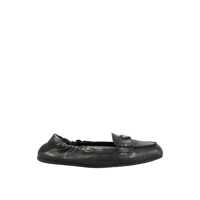Pantofi fara toc Prada Vintage-effect Leather Loafers Femei