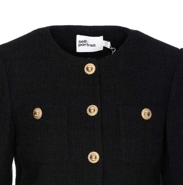 Geci Self-Portrait Self-Portrait Jackets Black Femei (BM 18793938) 4