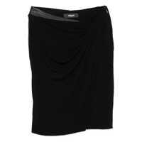 Fuste Versace Blacj Jersey Draped Skirt Femei