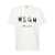 MSGM Msgm Cotton T-Shirt With Front Printed Logo WHITE