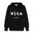 MSGM Msgm Black Cotton Crewneck Sweatshirt With Logo Black