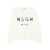 MSGM Msgm White Cotton Crewneck Sweatshirt With Logo WHITE