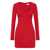 Rebecca Vallance Rebecca Vallance Red Buttoned Short Dress Rebecca Vallance RED