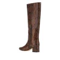 Bocanci TWINSET Dama - Bocanci TWINSET Twinset High Boots With Python-Effect Heel BROWN Femei (BM 18794871) - B-mall.ro