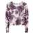 TWINSET Twinset Purple Floral Print Sweater VIOLA E BIANCO