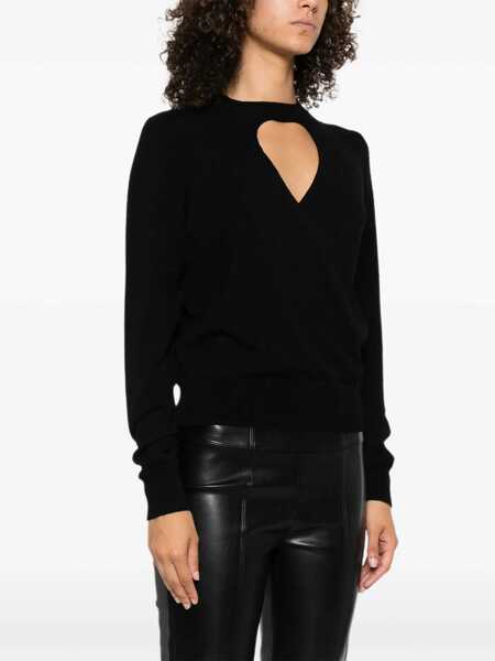 Pulovere TWINSET Twinset Keyhole-Neck Sweater Black Femei (BM 18794931) 3