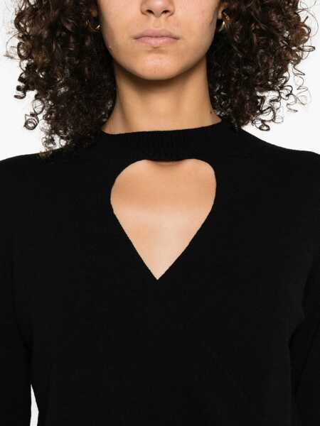 Pulovere TWINSET Twinset Keyhole-Neck Sweater Black Femei (BM 18794931) 5