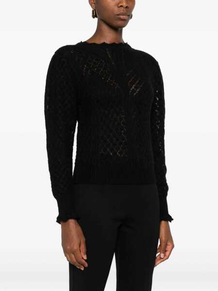 Pulovere TWINSET Twinset Semi-Perforated Sweater By Twinset Black Femei (BM 18794934) 3