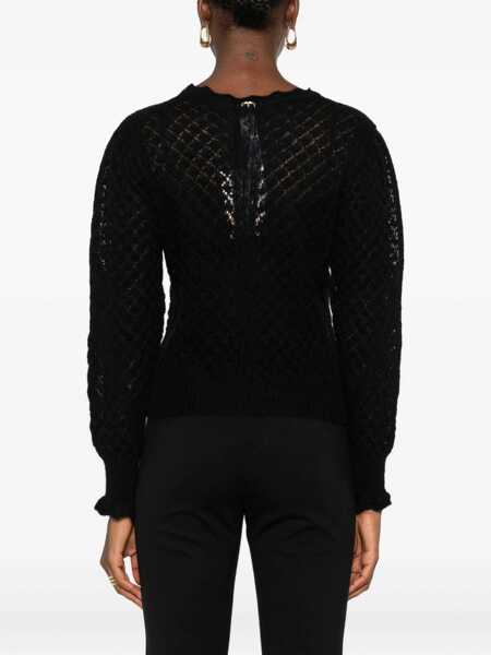 Pulovere TWINSET Twinset Semi-Perforated Sweater By Twinset Black Femei (BM 18794934) 4