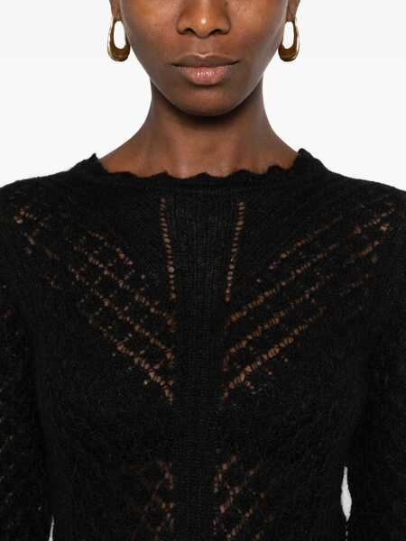 Pulovere TWINSET Twinset Semi-Perforated Sweater By Twinset Black Femei (BM 18794934) 5