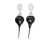 OTTOLINGER Ottolinger Black Dipped Pearl Drop Earrings SILVER BLACK