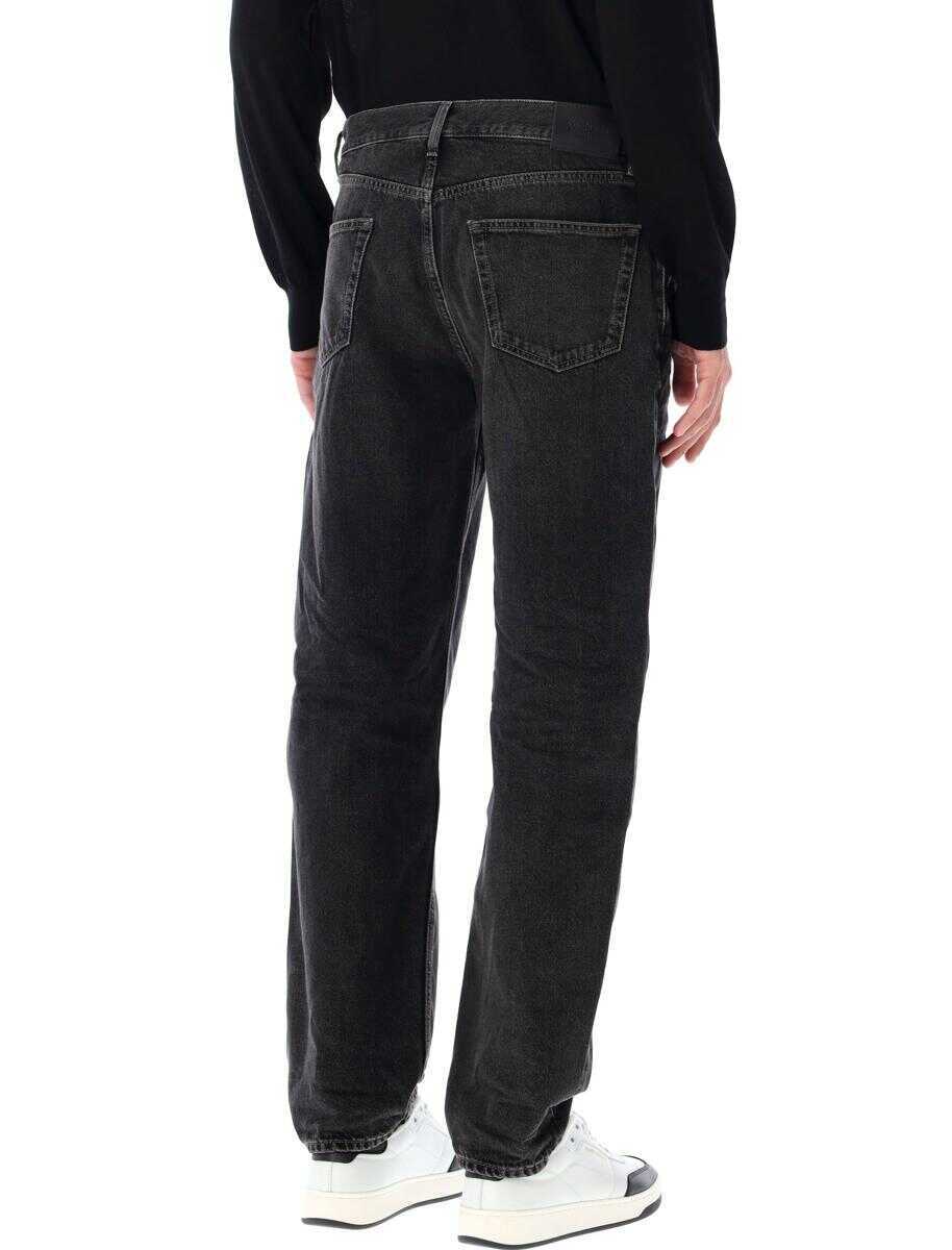 Blugi Saint Laurent Saint Laurent Mick Straight-Leg Jeans Black WESTWOOD BLACK Barbati (BM 18795252) 2