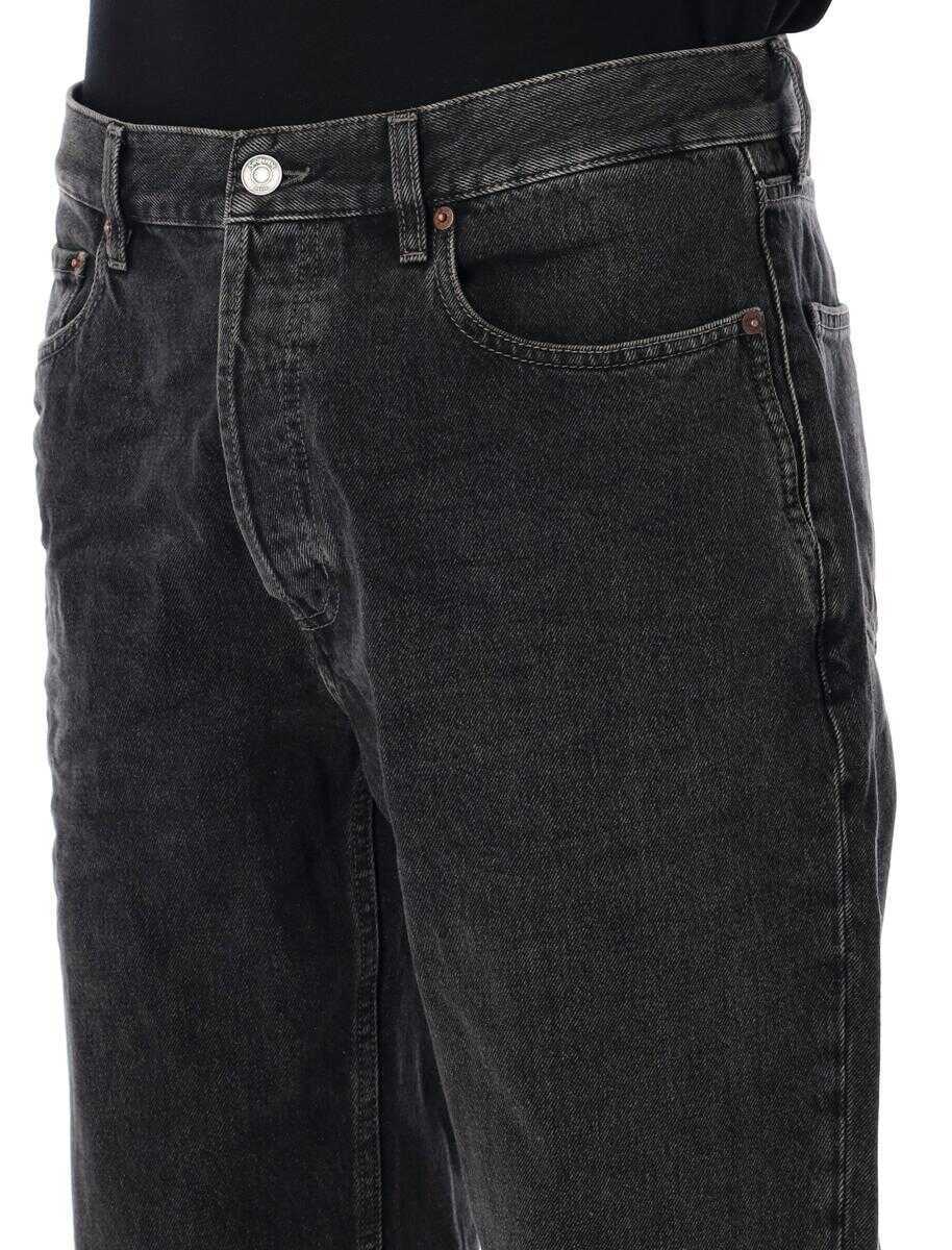 Blugi Saint Laurent Saint Laurent Mick Straight-Leg Jeans Black WESTWOOD BLACK Barbati (BM 18795252) 3