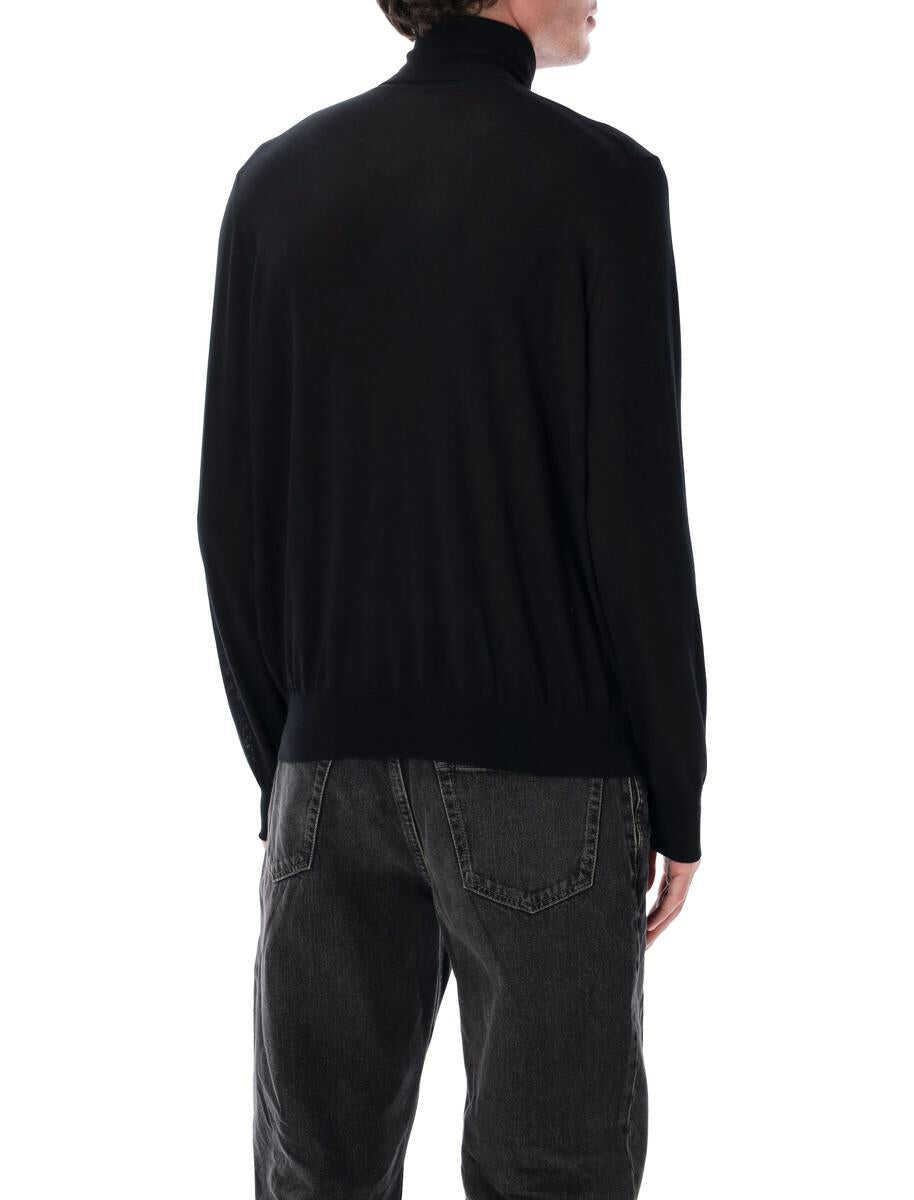Pulovere Saint Laurent Saint Laurent Fine Wool Turtleneck Sweater Black Barbati (BM 18795255) 2