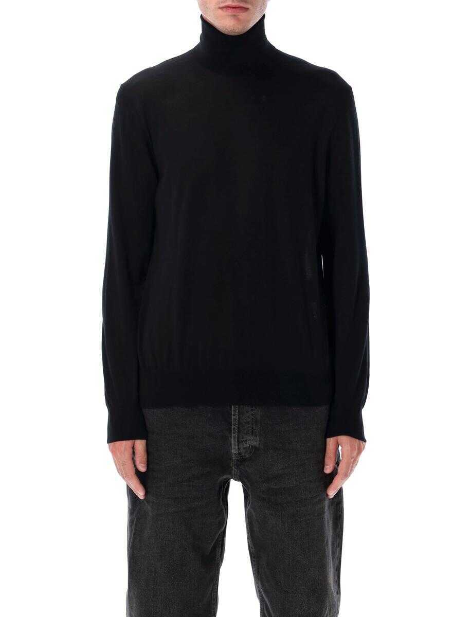 Pulovere Saint Laurent Saint Laurent Fine Wool Turtleneck Sweater Black Barbati (BM 18795255) 1