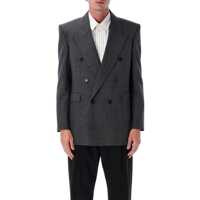 Sacouri Saint Laurent Double-Breasted Wool Jacket Barbati