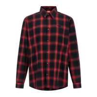 Camasi Diesel Checked Cotton-Viscose Shirt Red Barbati