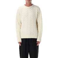 Pulovere Arte Cream Cable Knit Sweater Barbati