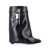 Givenchy Givenchy Shark Lock Leather Ankle Boots Black
