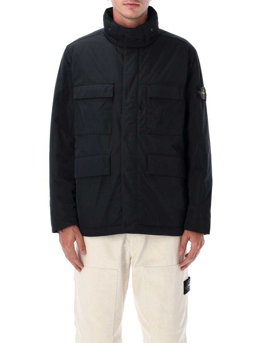 Geci Stone Island Stone Island Micro Twill Field Jacket Black Barbati (BM 18795543) 1