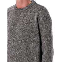 Pulovere Maison Margiela pentru Barbati - Pulovere Maison Margiela Maison Margiela Grey Speckled Wool Crewneck Sweater GREY MALANGE Barbati (BM 18795564) - B-mall.ro