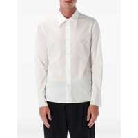 Camasi MM6 Maison Margiela White Cotton Shirt With Raw Hem Barbati