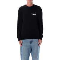 Pulovere MM6 Maison Margiela Wool Taped Label Crewneck Sweater Barbati