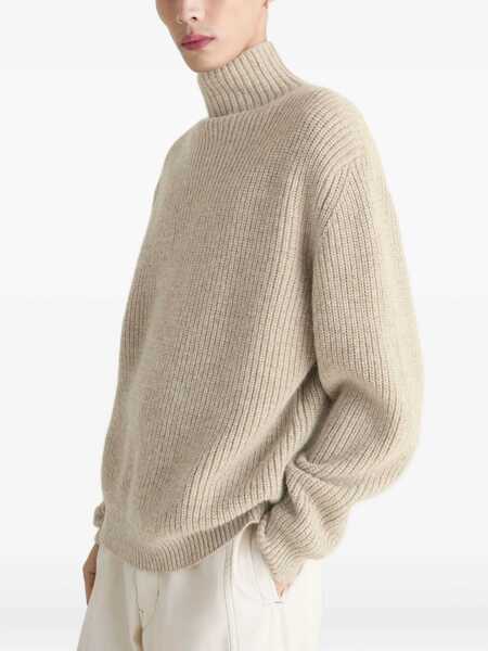 Pulovere LEMAIRE Lemaire Yak Alpaca High Neck Sweater Beige Barbati (BM 18795597) 4