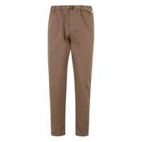Pantaloni White Sand Cotton Blend Buckle Trousers Barbati