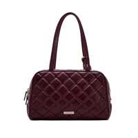 Genti de umar Marc Jacobs The Quilted Leather Dual Satchel In Bordeaux Femei