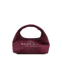 Genti de umar Marc Jacobs 'Mini Sack Bag' Tote Bag In Burgundy Suede Leather Femei