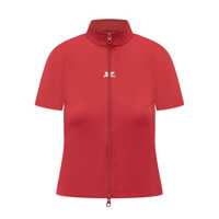 Topuri Courrèges Red Courrèges Top With Front Zipper Femei