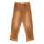 MSGM Msgm Brown Cotton Pants With Worn Effect Beige