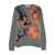 MSGM Msgm Grey Wool Sweater With Abstract Design GREY
