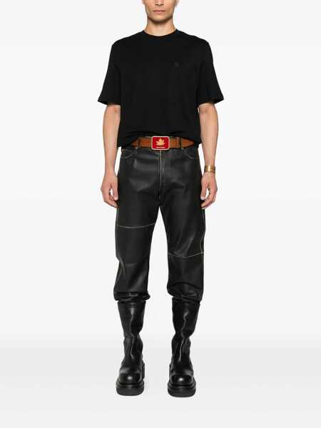 Tricouri MSGM Msgm Black Cotton T-Shirt Black Barbati (BM 18796029) 1